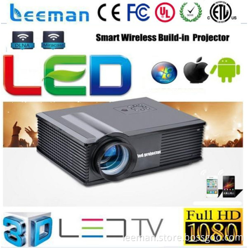 hd mini led projector 3d 1080p with hdmi vga av Shenzhen Leeman 3D LED projector